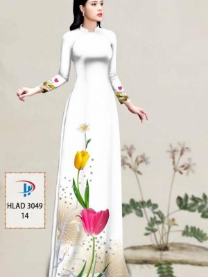 Vải Áo Dài Hoa Tulip AD HLAD3049 42